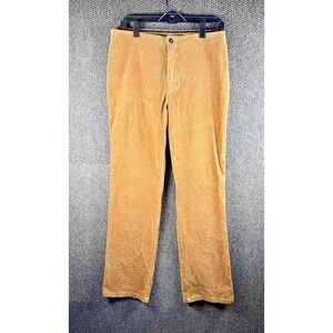 VTG A.M.I. Womens Tan Corduroy‎ Pants 10 High Rise Straight Leg 90s Y2K 2000's